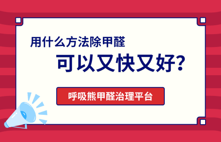 用什么方法除甲醛可以又快又好？