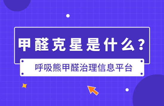 甲醛克星是什么？