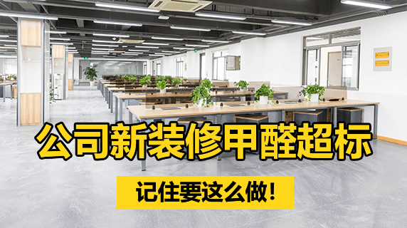 公司新装修甲醛超标怎么办？