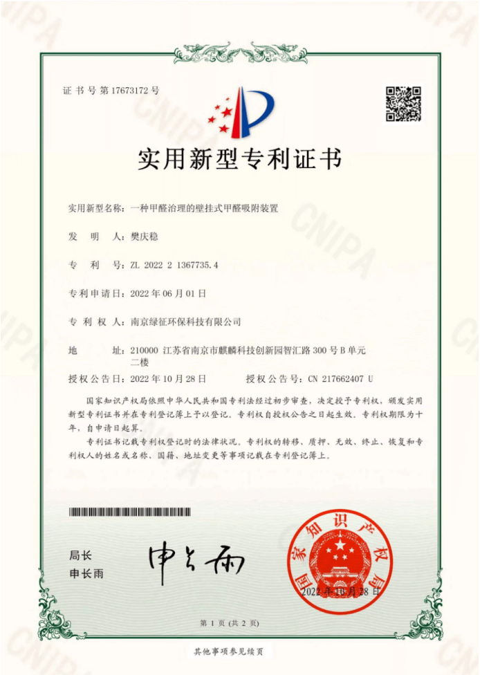 实用新型专利证书(1)